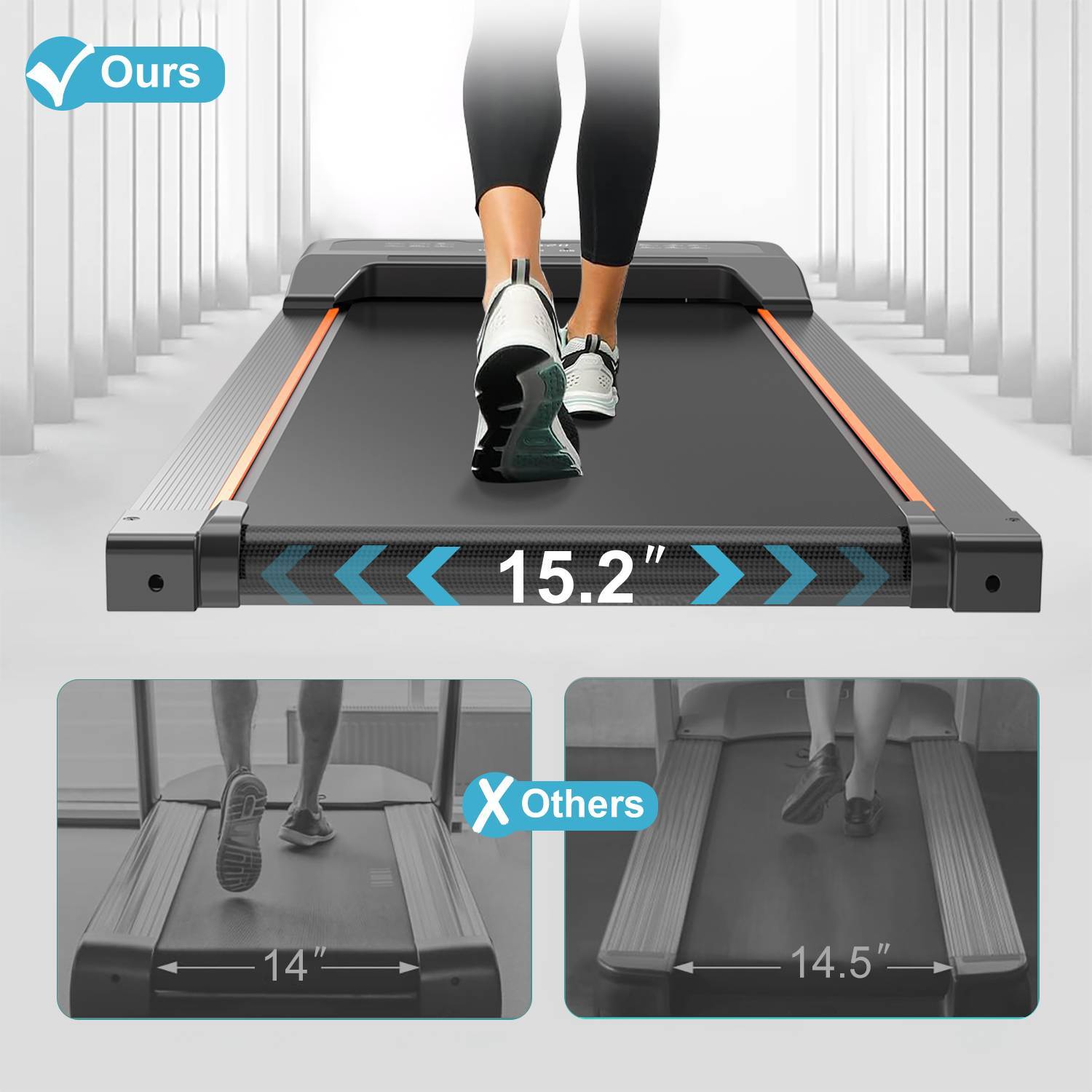 Portable Under Desk Treadmill Walking Pad - HAIIZ