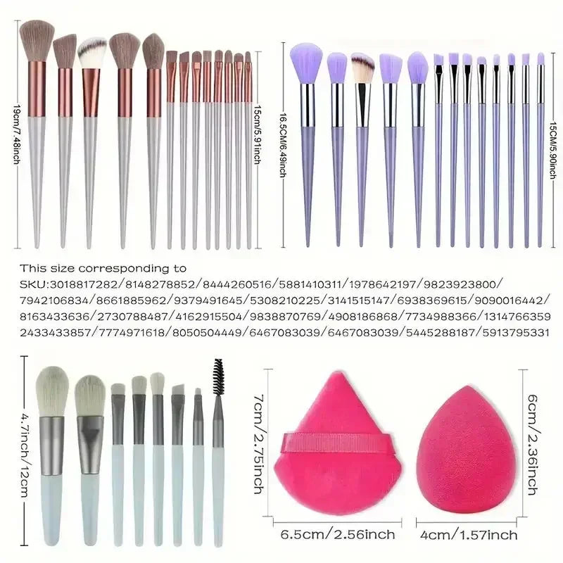 Pro Soft Makeup Brushes - HAIIZ